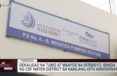 Dekalidad na tubig, maayos na serbisyo, ibinida ng CSF Water District sa kanilang 45th anniversary | CLTV News Clip