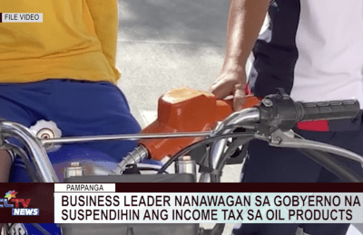 Business leader nanawagan sa gobyerno na suspendihin ang income tax sa oil products | CLTV News Clip