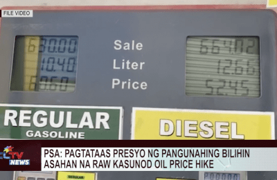 PSA: pagtataas presyo ng pangunahing bilihin asahan na raw kasunod oil price hike | CLTV News Clip