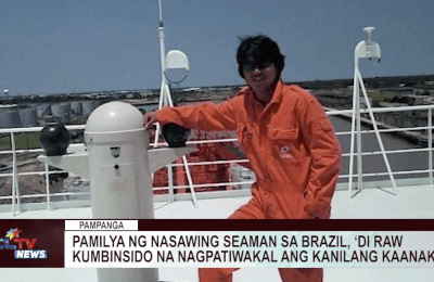 Pamilya ng nasawing seaman sa Brazil, ‘di raw kumbinsido na nagpatiwakal ang kanilang kaanak | CLTV News Clip