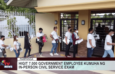 Higit 7,000 government employees kumuha ng in-person Civil Service Exam | CLTV News Clip