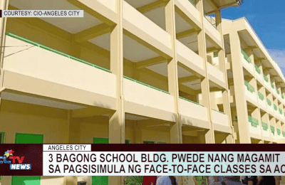 3 bagong school buildings pwede nang magamit sa pagsisimula ng face-to-face classes sa Angeles City | CLTV News Clip