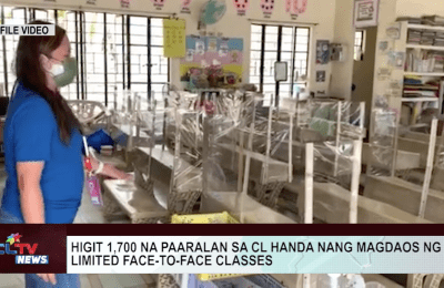 Higit 1,700 na paaralan sa CL handa nang magdaos ng limited face-to-face classes | CLTV News Clip