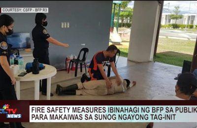 BFP, nagbigay ng mga fire safety measures para sa publiko | CLTV News Clip