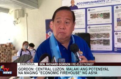 Gordon: Central Luzon, malaki ang potensyal na maging “economic firehouse” ng Asya