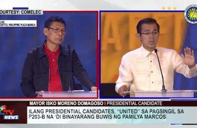 Ilang presidential candidates, “united” sa pagsingil sa P203-B na ‘di binayarang buwis ng pamilya Marcos