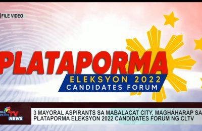 PAMPANGA | 3 Mayoral aspirants sa Mabalacat City, maghaharap sa Plataporma 2022 candidates forum ng CLTV