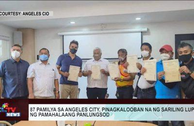 ANGELES CITY | 87 pamilya sa Angeles City, pinagkalooban na ng sariling lupa ng Pamahalaang Panlungsod