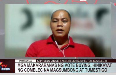 Mga makararanas ng vote buying, hinikayat ng COMELEC na magsumbong at tumestigo