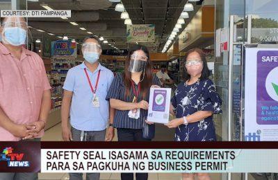 Safety seal isasama sa requirements para sa pagkuha ng business permit