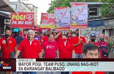 ANGELES CITY | Mayor Pogi, Team Puso, unang nag-ikot sa Barangay Balibago