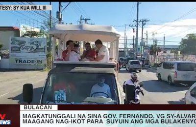 BULACAN | Gov. Fernando, Vice Gov. Sy-Alvarado maagang nag-ikot para suyuin ang mga Bulakenyo