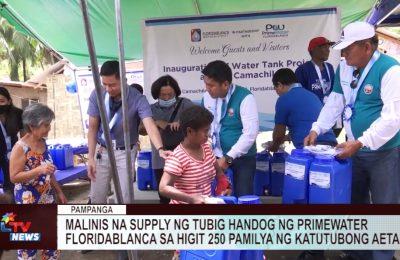 Malinis na supply ng tubig handog ng Primewater Floridablanca sa higit 250 pamilya ng katutubong Aeta