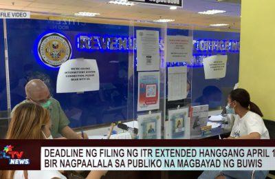 Deadline ng filing ng ITR extended hanggang April 18, BIR nagpaalala sa publiko na magbayad ng buwis