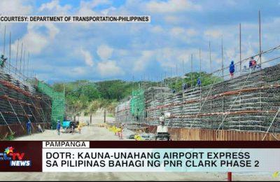 DOTR: kauna-unahang airport express sa Pilipinas bahagi ng PNR Clark phase 2