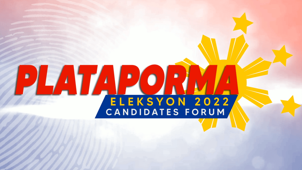 Plataporma Eleksyon 2022 Candidates Forum