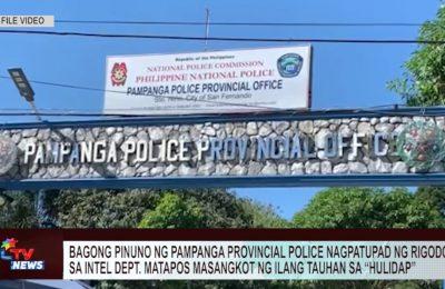 Bagong pinuno ng Pampanga Provincial Police nagpatupad ng Rigodon sa Intel Dept. matapos masangkot ng ilang tauhan sa “hulidap”