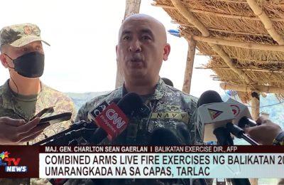 Combined arms live fire exercises ng Balikatan 2022, umarangkada na sa Capas, Tarlac