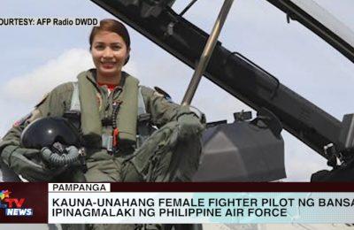 Kauna-unahang female fighter pilot ng bansa, ipinagmalaki ng Philippine Air Force