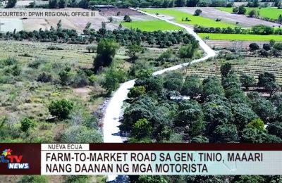 Farm-to-market road sa Gen. Tinio, maaari nang daanan ng mga motorista