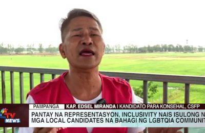 Pantay na representasyon, inclusivity nais isulong ng mga local candidates na bahagi ng LGBTQIA community