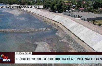 NUEVA ECIJA | Flood control structure sa Gen. Tinio, natapos na