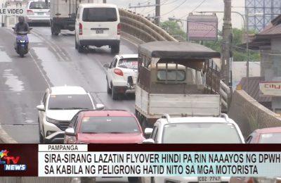 Sira-sirang Lazatin Flyover hindi pa rin naaayos ng DPWH-III sa kabila ng peligrong hatid nito sa mga motorista