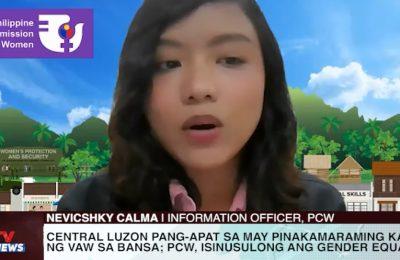 Central Luzon pang-apat sa may pinakamaraming kaso ng VAW sa bansa; PCW, isinusulong ang gender equality