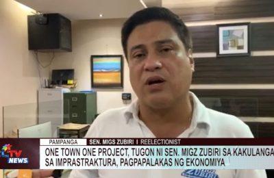 One Town One Project, tugon ni Sen. Migz Zubiri sa kakulangan sa imprastraktura, pagpapalakas ng ekonomiya