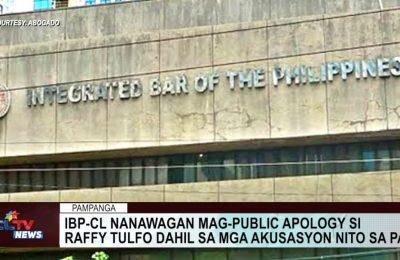 IBP-CL nanawagan mag-public apology si Raffy Tulfo dahil sa mga akusasyon nito sa PAO