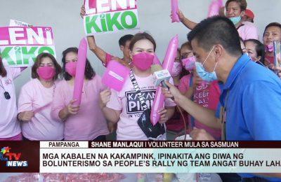 Mga kabalen na kakampink, ipinakita ang diwa ng bolunterismo sa people’s rally ng team angat buhay lahat