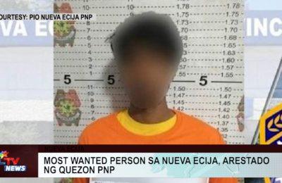 Most wanted person sa Nueva Ecija, arestado ng Quezon PNP