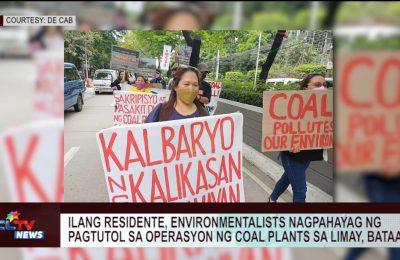 Ilang residente, environmentalists nagpahayag ng pagtutol sa operasyon ng coal plants sa Limay, Bataan