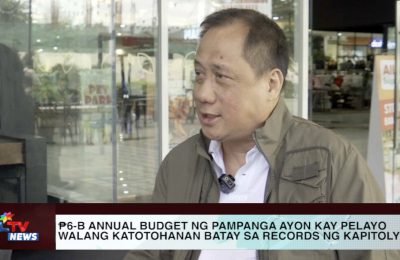 ₱6-B annual budget ng Pampanga ayon kay Pelayo walang katotohanan batay sa records ng kapitolyo