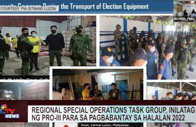 Regional Special Operations Task Group, inilatag ng PRO-III para sa pagbabantay sa Halalan 2022