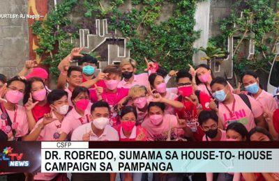 Dr. Robredo, sumama sa house to house campaign sa Pampanga