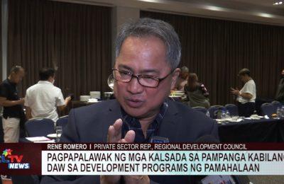 Pagpapalawak ng mga kalsada sa Pampanga  kabilang daw sa development programs ng pamahalaan