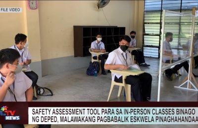 Safety assessment tool para sa in-person classes binago ng DEPED, malawakang pagbabalik eskwela pinaghahandaan