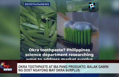 Okra toothpaste at iba pang produkto, balak gawin ng DOST sa gitna ng okra surplus