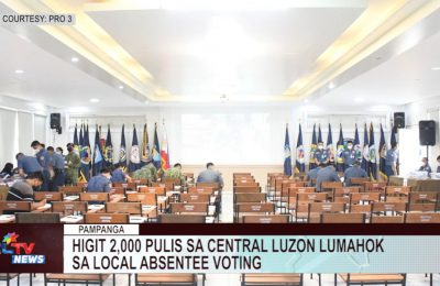 Higit 2,000 pulis sa Central Luzon lumahok sa local absentee voting