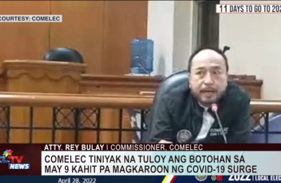 COMELEC tiniyak na tuloy ang botohan sa May 9 kahit pa magkaroon ng COVID-19 surge