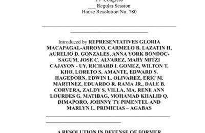 4 na kongresista ng Pampanga, dinipensahan si Duterte laban sa imbestigasyon ng International Criminal Court