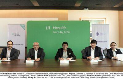 Manulife partners w/ Wealth Management Center to strengthen agency force w/ renowned financial planning certifications