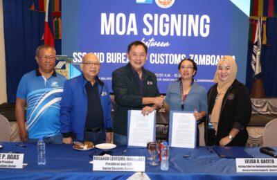 SSS signs MOA with BOC Region IX for social security coverage of Job Order, Contract of Service workers