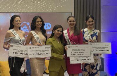 Binibining Pilipinas winners “Homecoming” in Beautéderm HQ