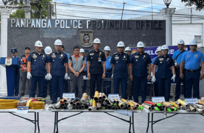 Libo-libong iligal na paputok, winasak ng mga pulis sa Pampanga