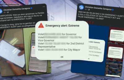 Paggamit ng Emergency Cell Broadcast System para sa politikal na layunin, maaaring magdulot ng panganib sa publiko: OCD