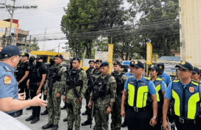 Kahandaan ng pulisya sa panganib tuwing halalan, sinubok sa isang simulation exercise sa Nueva Ecija