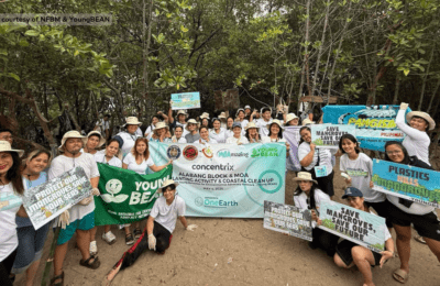 More than 200 young people launched mangroves planting and clean up drive in Alangan, Limay