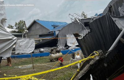 5 katao, sugatan sa pagsabog ng water tank sa Candaba; 5 bahay, nawasak din